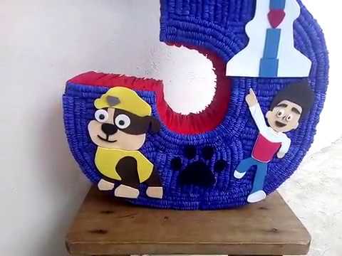 Piñata Num 3 Paw Patrol 