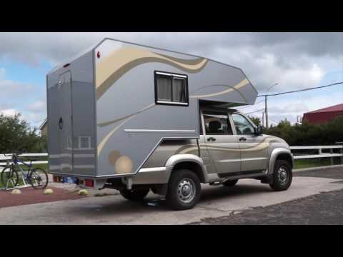 Установка жилого модуля на UAZ Pickup и VW Amarok
