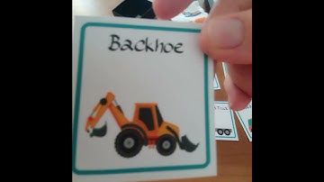 Construction Vehicle Flashcard: Memory & Matching Game: Inşaat Kamyonları Hafıza Ve Eşleştirme Oyunu
