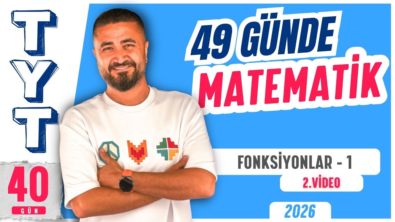 49 Günde TYT Matematik Kampı 40.Gün 2.Video | Fonksiyonlar 1 | Rehber Matematik