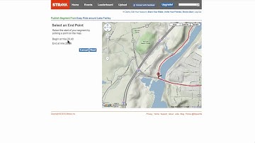 Creating a Segment on Strava.com