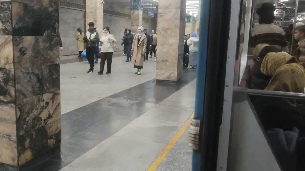 Ташкентское метро.Узбекистанская линия.81-718-719(ТИСУ).Космонавтов-Дустлик