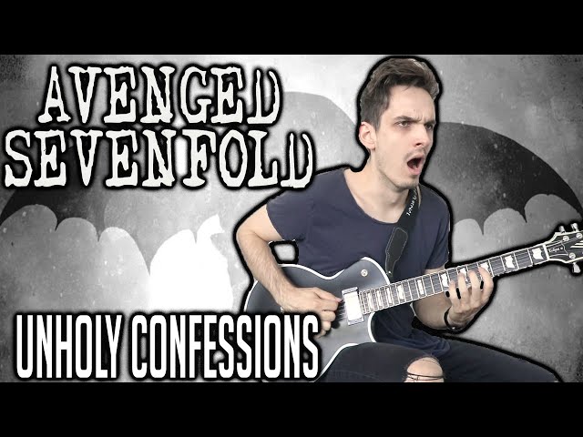 Avenged Sevenfold | Unholy Confessions | GUITAR COVER (2020) + Screen Tabs class=