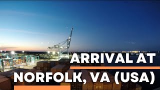 Time-Lapse - Arrival At Norfolk, Virginia Usa 4K 60Fps