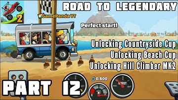Hill Climb Racing 2 Unlocking Beach Cup Part/Hill Climber MK2 Part 12 Gameplay Walkthrough