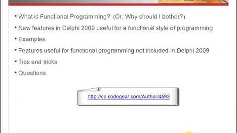 Functional Programming in Delphi 2009