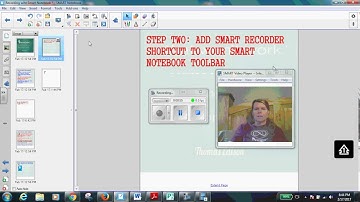 Recording with Smart Notebook step 2