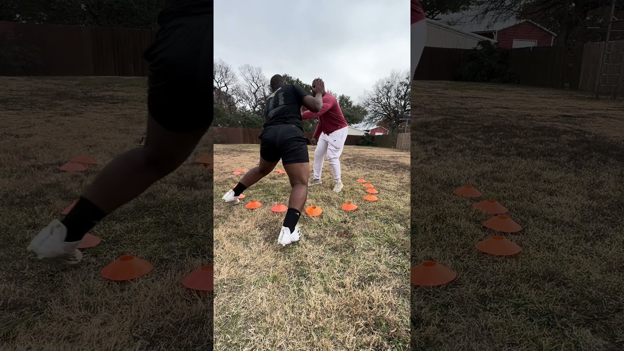 Coach Wren training DT taylon McNeal 