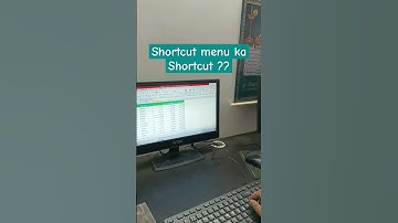 MS Excel me shortcut menu ka shortcut key ||Shortcut menu in MS Excel from keyboard #msexcel #shorts