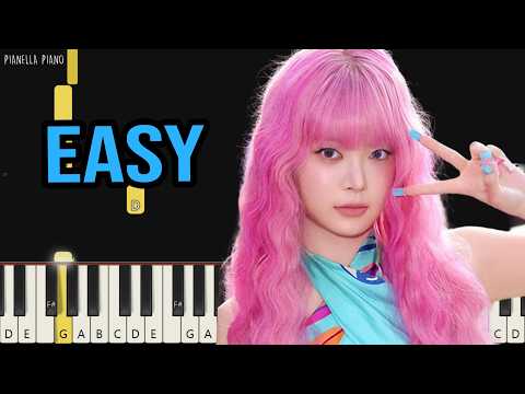 LE SSERAFIM - BOOMPALA | EASY Piano Tutorial by Pianella Piano