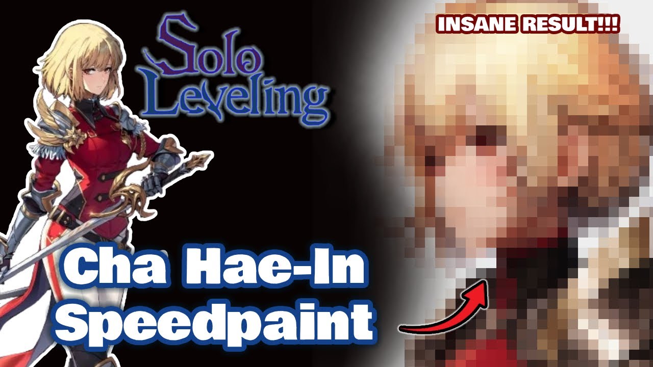 Speeding Drawing Chi Hae-Lin (Solo Leveling) - INSANE results