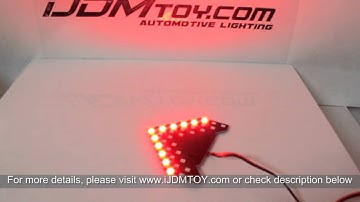 Side Mirror Sequential LED Turn Signal Arrow Lights - Red