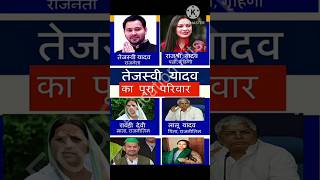बिहार के युवा राजनेता तेजस्वी यादव का परिवार | Tejashwi Yadav Family #shorts #tejashwiyadav #bihar