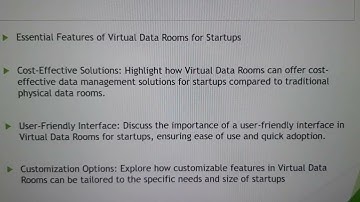 Virtual Data Room For Startups