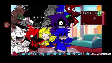 FNF PhoneBreakers React To Thearchy but everyone sings it and green Hellbreaker