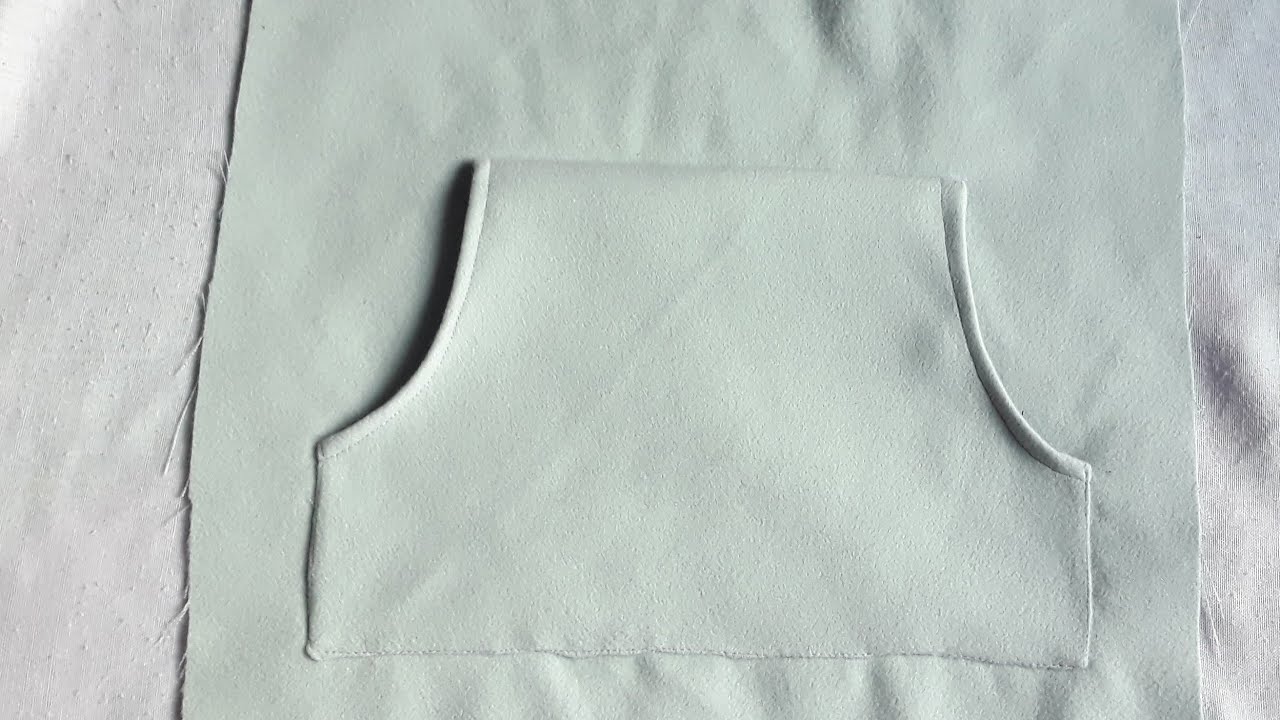 تفصيل وخياطة جيب الكانغر للكابتشو بطريقة سهلة جدا للمبتدئين/ diy poche kangourou