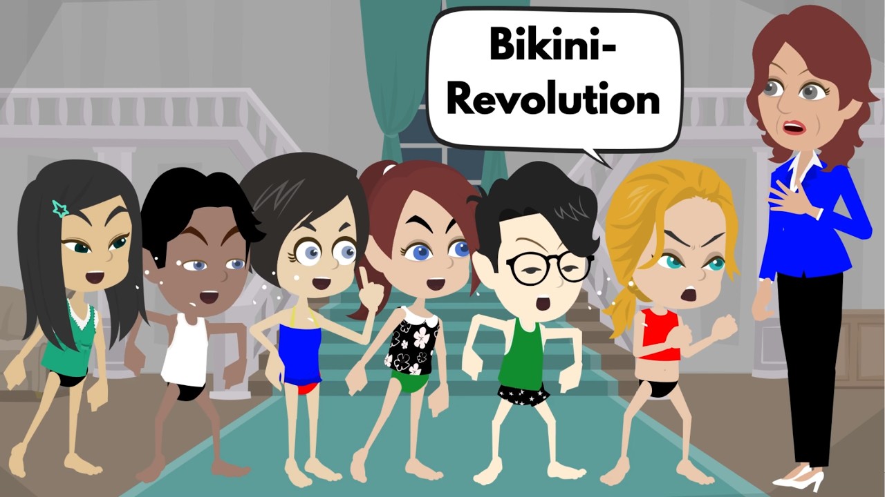 Сара проводит революцию бикини в школе-интернате 👙 | Сара учит немецкий