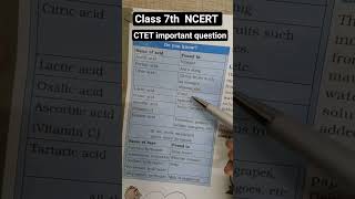 CTET important question NCERT science #science #ctet #ctetexam #ncertscience #class7th #ytshorts #yt