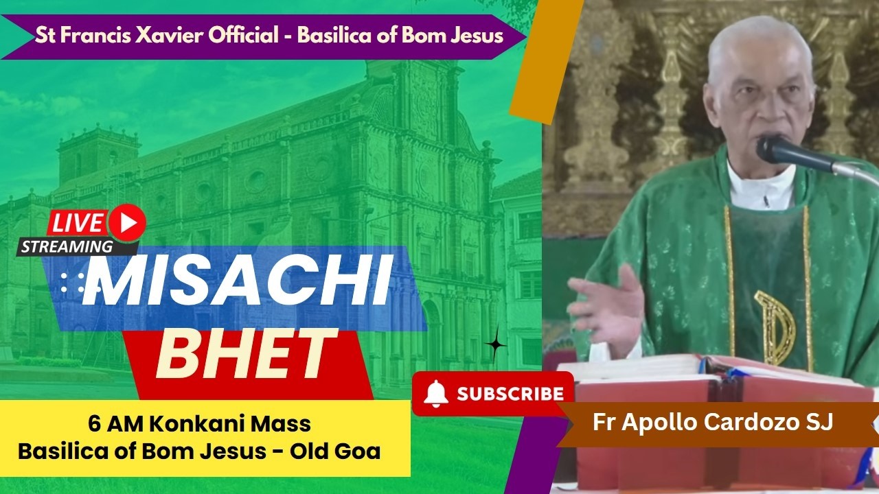 6 AM Konkani Mass | Sadea Kallacho Sovo Aitar | Basilica of Bom Jesus - Porne Goy | 15 Febrer 2026