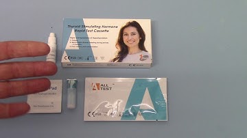 How to test for an under active Thyroid with the ALLTEST TSH test kit