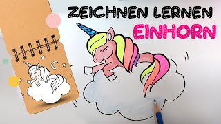 Einfach Einhorn Zeichnen Schritt Für Schritt Kinder 6 Jahre Alt