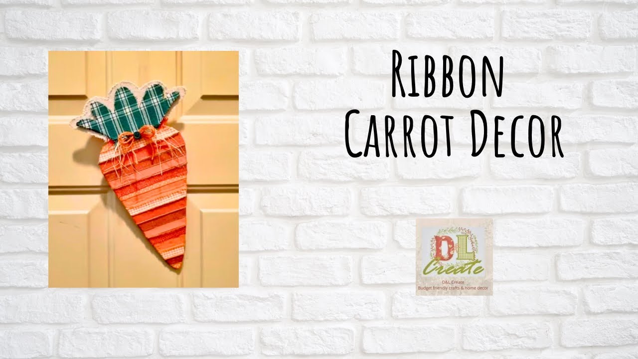 Ribbon Carrot Decor