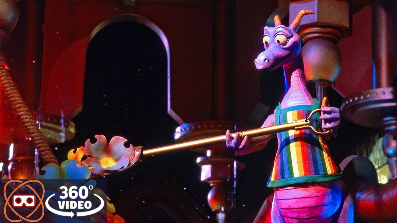 [360] EPCOT Journey Into Imagination With Figment Dark Ride - Disney ...