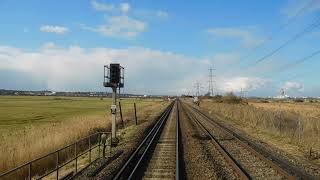 (Cab Ride 023 ) UK Diesel Freight Train Cab Ride,Strood to Dartford.