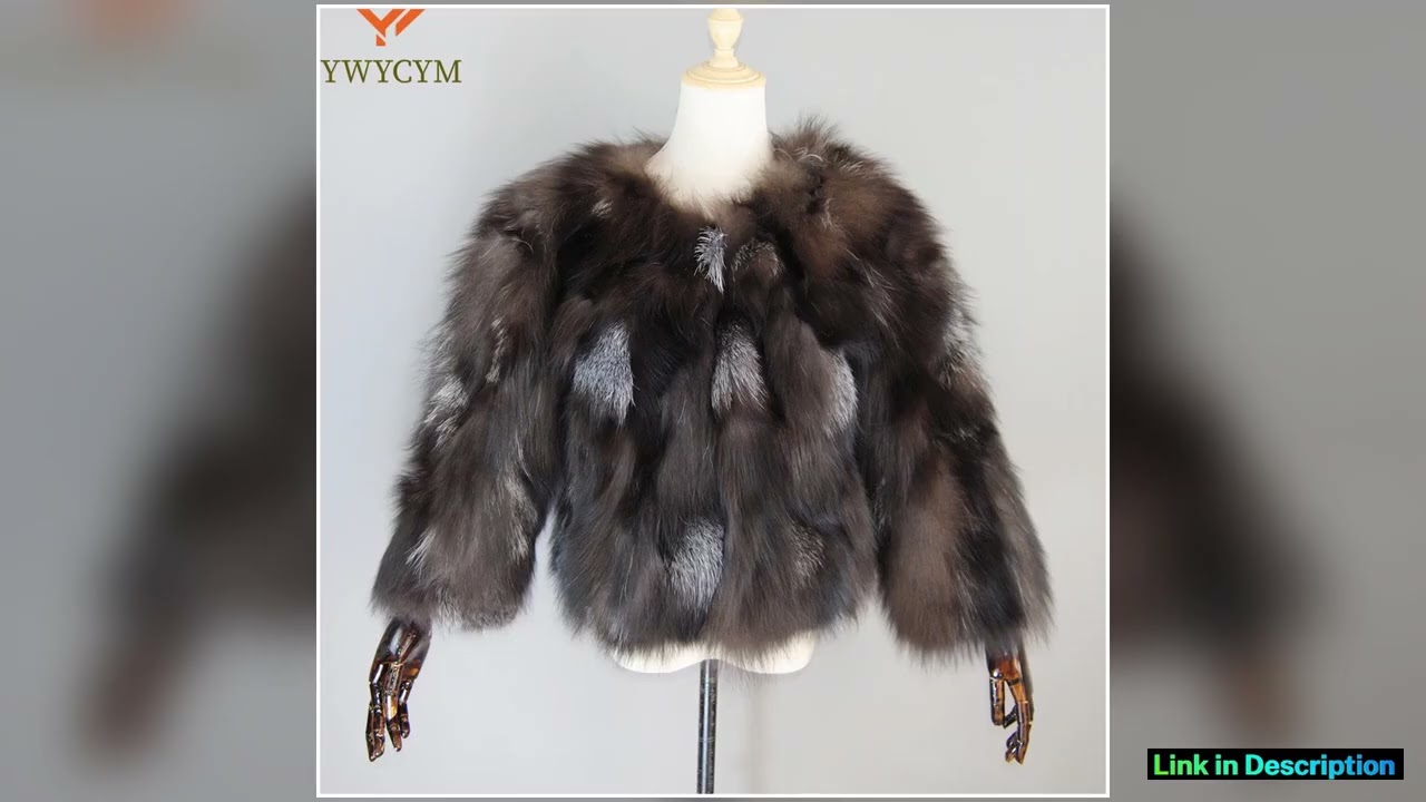 Hot Sale Brand Fashion Real Fur Coat Short Style Women Winter Real Silver Fox Fur Coats Ladies Warm