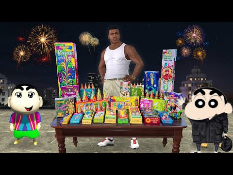 GTA 5 : shinchan & Franklin celebration Holi in  GTA v ! হলির দিন হয়ে গেল বাবাল 😵😬☢️ !