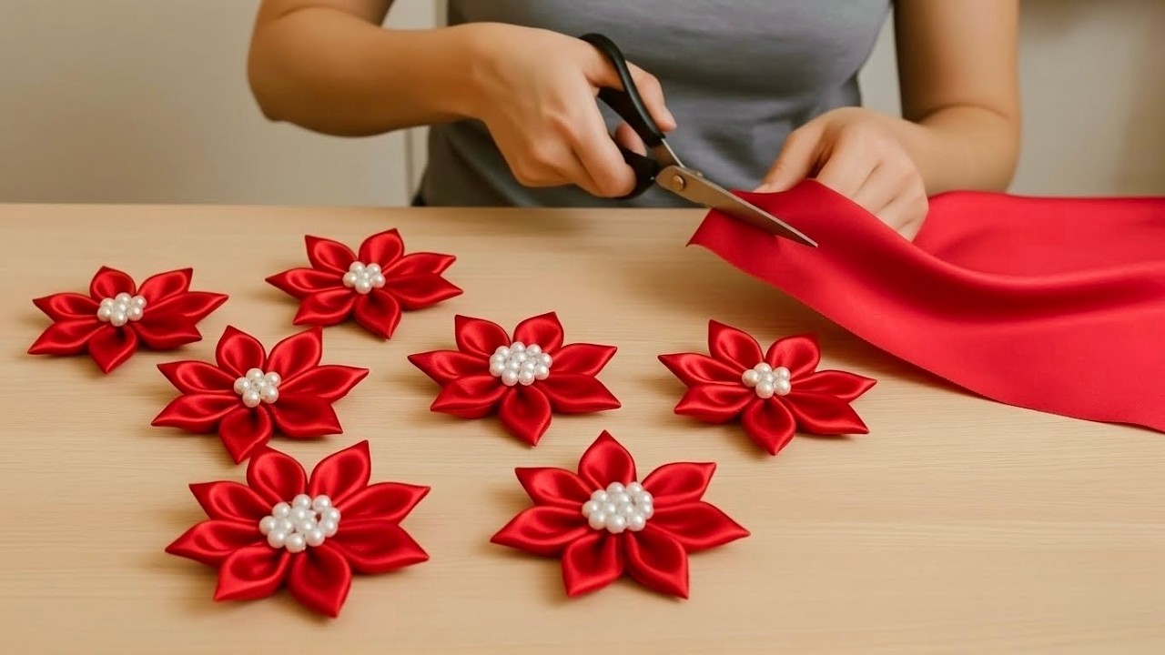 I bought a dress in a second hand store and made a lot of flowers 🌺/great idea for a business💵