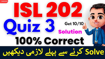 Isl202 quiz 3 2023 || isl202 quiz 3 || isl202 quiz 3 solution 2023 | isl202 quiz 3 Fall 2023 #isl202