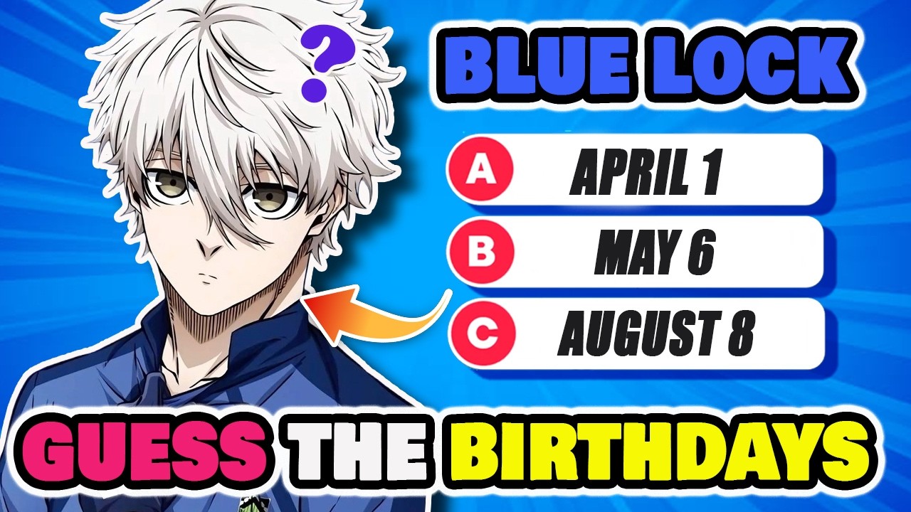 ✅GUESS THE BIRTHDATES OF THE BLUE LOCK CHARATERS | Anime Quiz @brainitquiz​