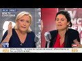 Marine le pen nen peut plus des questions sur son pre et propose un caf en change