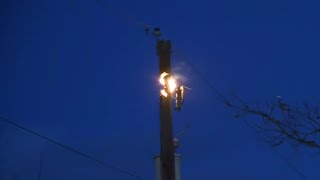Transformer blows on utility pole in Lititz
