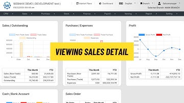 (ENG) Viewing - Sales Detail (Webmax ERP System) (V3)