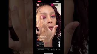 Doja Cat Make Up Tutorial (28/4/2021) (Live Video)