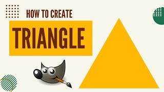 Full Gimp Tutorial How to Draw Triangle Update