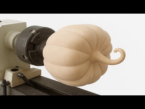 Woodturning - A Something Unusual Happened When Carpenter Tried Make Pumpkin Soup With Wood On Lathe