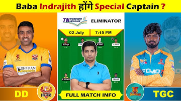 DD vs TGC Dream Team, DD vs TGC Match Prediction, DD vs TGC TNPL 2025 Eliminator Match Fantasy Team