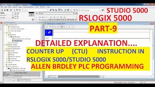 COUNTER UP (CTU) in RSLOGIX 5000/LOGIX DESIGNER Software (P1) PART-9 #ALLENBRADLEY #PLC screenshot 5