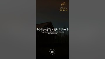 ياسر الدوسري ﴿هيهات هيهات لما توعدون ﴾ سورة المؤمنون