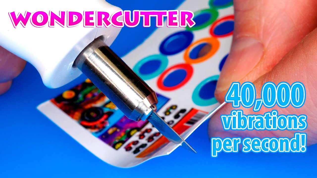 WonderCutter uses 40,000 vibrations a second to cut plastic with