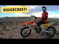 Ridgecrest desert riding  ktm 250 xcf