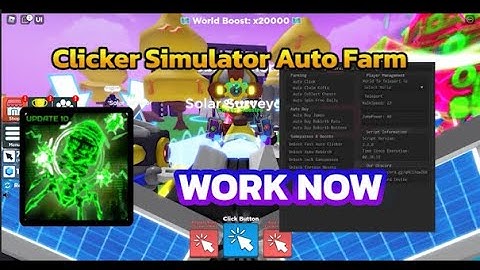 Clicker simulator Update Script /Auto click/Auto Open/Roblox