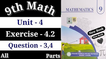 Class 9 Math Exercise 4.2 Question 3 || Exercise 4.2 Class 9 Math Question 4 New Book