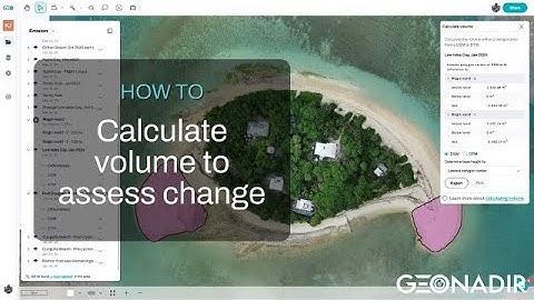 How to calculate the volume of sand deposition with drone mapping data