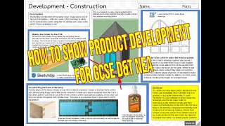 GCSE D&T NEA walkthrough Development Construction