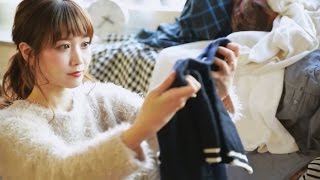 田中里奈 部屋にあふれる私物の洋服披露 フリマアプリ フリル 新webcm いってらっしゃい 編 フリルでお買い物 編 Youtube