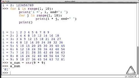 Unit 09 Video 1: Nested for-loops